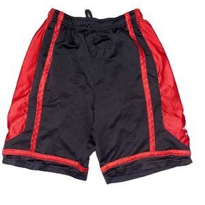 Men's Small Umbro Black Red  Drawstring SPORTS Football Soccer Athletic Shorts